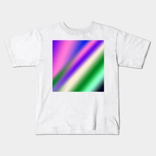 red blue green abstract texture pattern art Kids T-Shirt